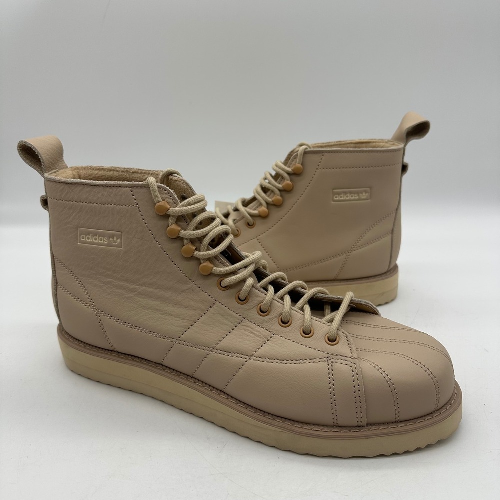 Adidas FZ3837 Women Size‎ 11 Originals Superstar Pale Shell Toe Winterized Boots